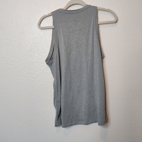 Nike Just Do It Cursive Print Gray Tank Top Size Medium - Picture 2 of 3